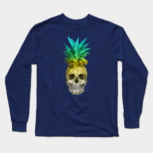 Pineapple Skull (Coloured) Long Sleeve T-Shirt